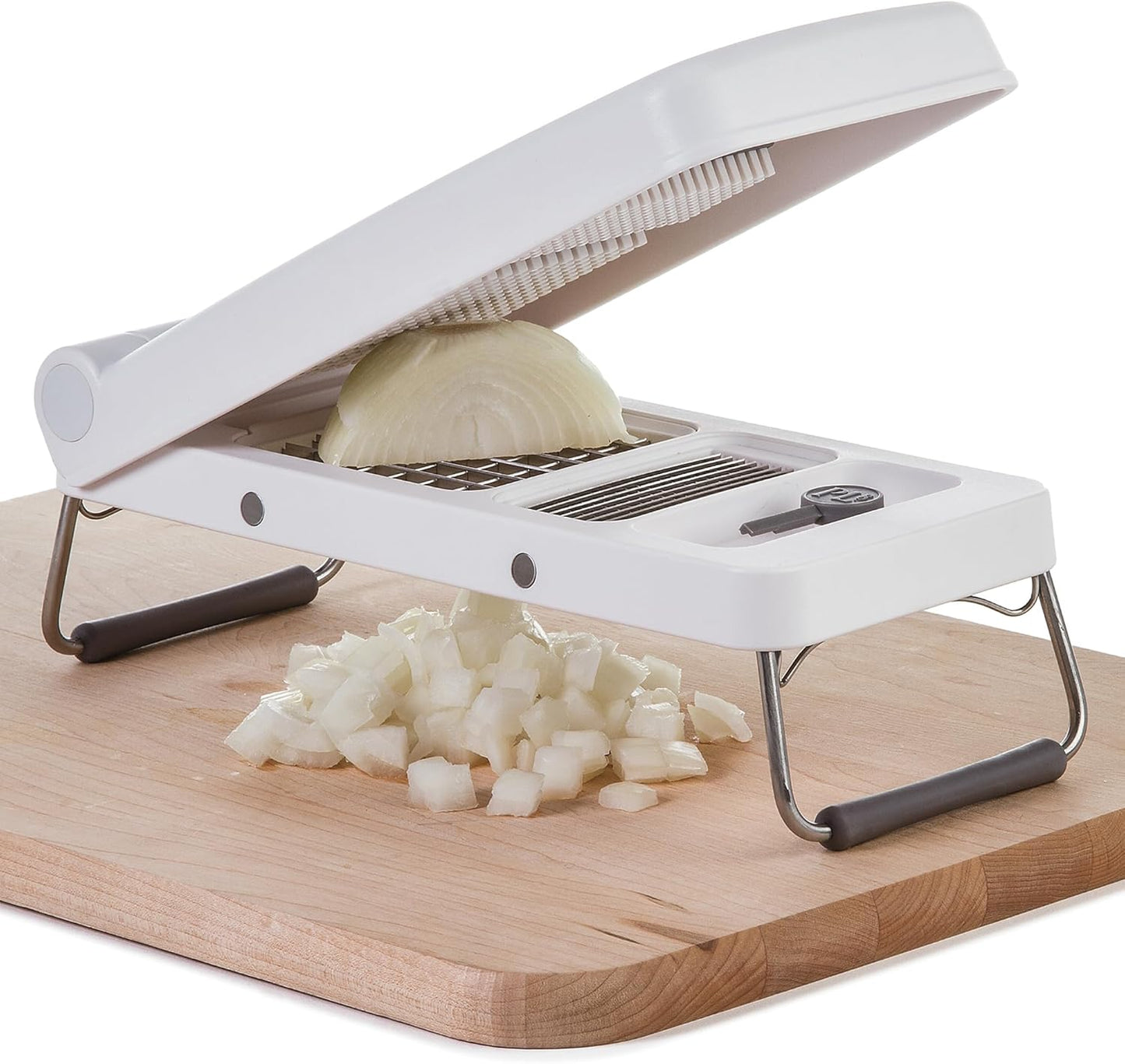 PL8 Professional Chopper, Black - Multi-Functional Vegetable Chopper, Dicer, and Mincer with Sturdy Stainless Steel Frame, Perfect for Onions, Tomatoes, and More