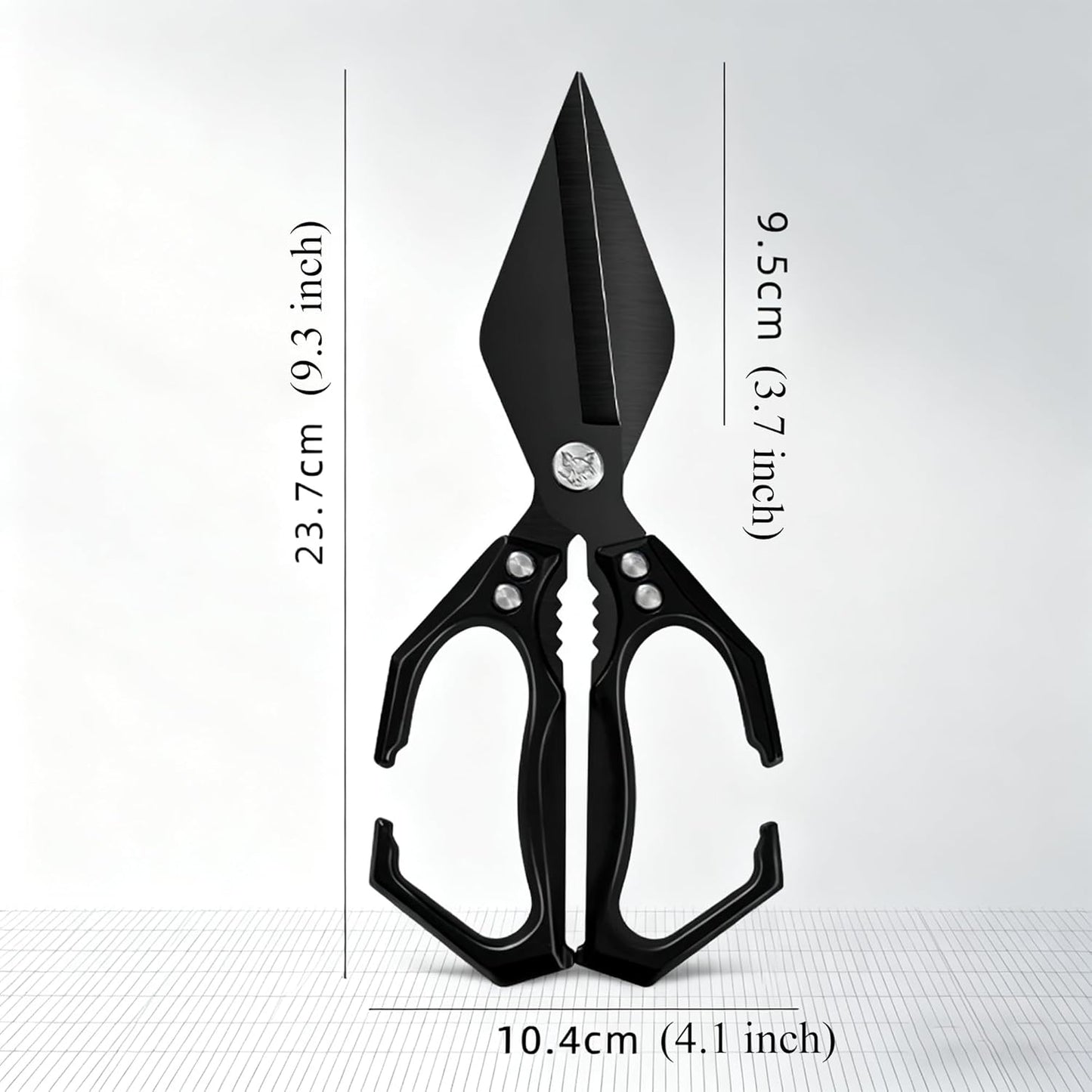 Multifunctional Heavy-Duty Kitchen Shears,Ultra Sharp Stainless Steel Poultry Shears,Multipurpose Food Scissors for Chicken, Meat,Fish, Vegetables,Bone Cutting(Silver)