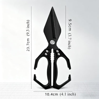 Multifunctional Heavy-Duty Kitchen Shears,Ultra Sharp Stainless Steel Poultry Shears,Multipurpose Food Scissors for Chicken, Meat,Fish, Vegetables,Bone Cutting(Silver)