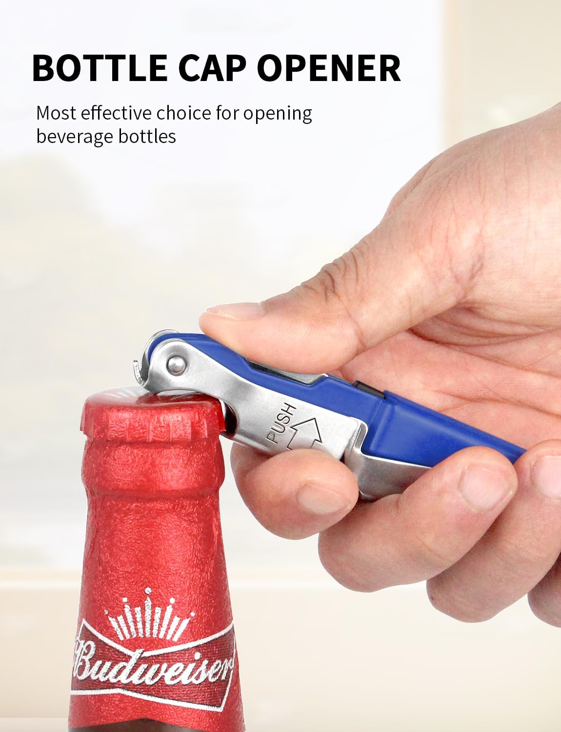 CORKAS Wine Key - Professional Handcrafted Heavy Duty Waiter Corkscrew, Compact Wine Opener with Double Hinged, Foil Cutter and Bottle Opener, Gifts for Servers, Sommelier, Bartenders - Red