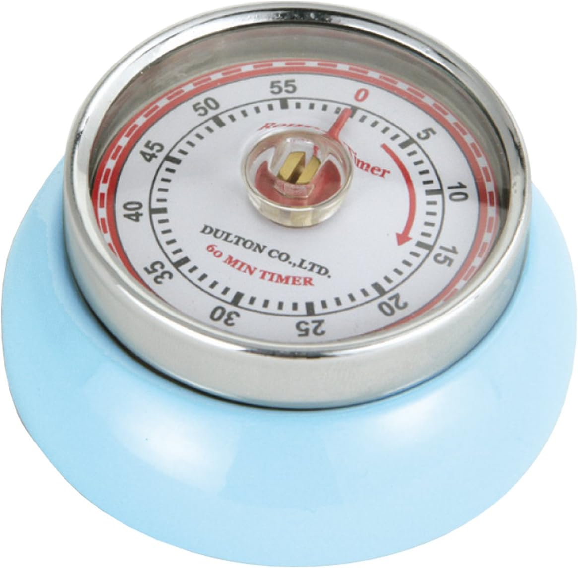Zassenhaus Magnetic Retro 60 Minute Kitchen Timer, 2.75-Inch, Teal