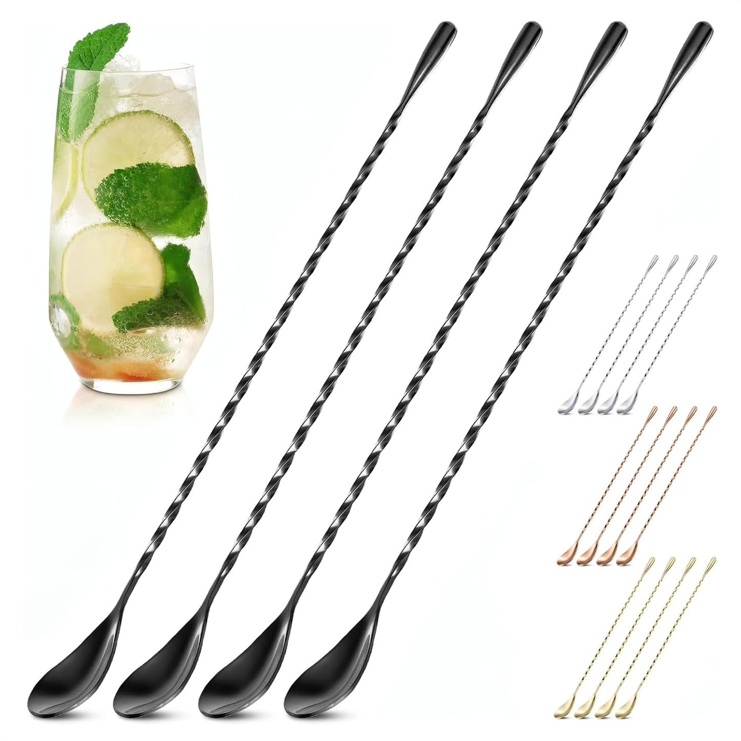 6 PCs Ceramic Handle Coffee Spoons Set – 6.1" Small Dessert Spoons with Floral Design – Stainless Steel Tea & Dessert Sugar Spoon for Coffee Bar, Espresso, Hot Drinks | Kitchen Gift Set for Women
