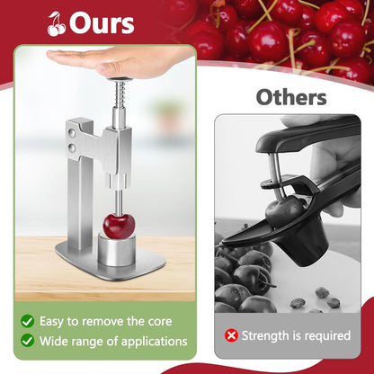 Multitools Stainless Steel Pitter, Olive Pitter Tool Portable Fruit Corer Remover for Cherries, Red Dates, Hawthorn, Grape, Jujube, Easy to Use