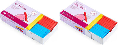 Keenpioneer Decorating/Icing Bag Sealing Clips, 60 Pack, Multipurpose for Food and Snack Storage, 3inch, 4inch and 6inch long