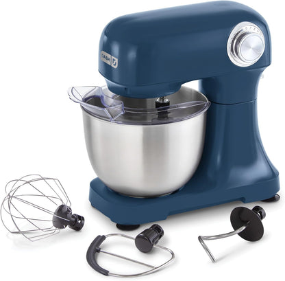 Dash 3.5QT Tilt-Head Stand Mixer - Electric Stand Mixer with Stainless Steel Bowl and Splash Guard For Baking - Cream, 3.5-Quart