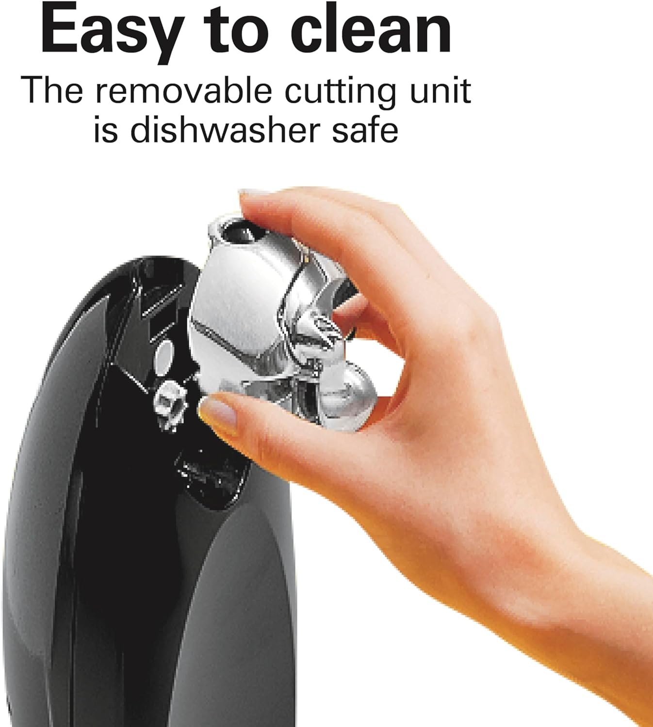 Hamilton Beach Electric Automatic Can Opener with Auto Shutoff, Knife Sharpener, Cord Storage, and SureCut Patented Technology, Extra-Tall, Red