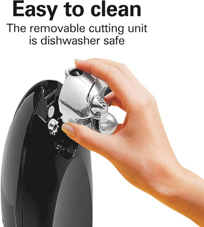 Hamilton Beach Electric Automatic Can Opener with Auto Shutoff, Knife Sharpener, Cord Storage, and SureCut Patented Technology, Extra-Tall, Red