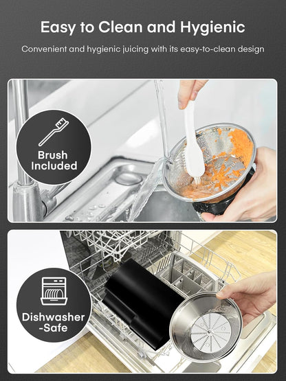 Juicer Machines, Juilist 3" Wide Mouth Juicer Extractor Max Power 800W, for Vegetable and Fruit with 3-Speed Setting, 400W Motor, Easy to Clean