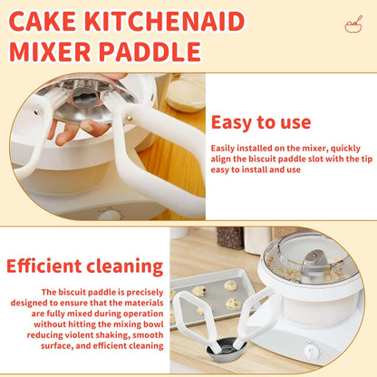 Cookie Paddles for Mixer Plus Universal Blender Biscuit Cake Dough Paddles Household Accessories Replacement Mixing Part - Pack of 2