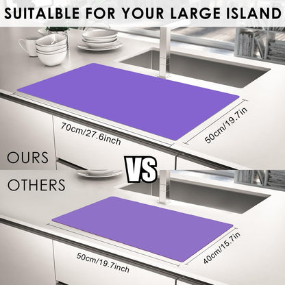 Standard Silicone Mat,Black Baking Mat-Food Grade Kids Dinner Table Placemat Non Slip Counter Mat with Raised Edges Heat Resistant Mat for Air Fryer Nonstick Pastry Dough Mat(1 Pack 23.6'' x 15.7'')