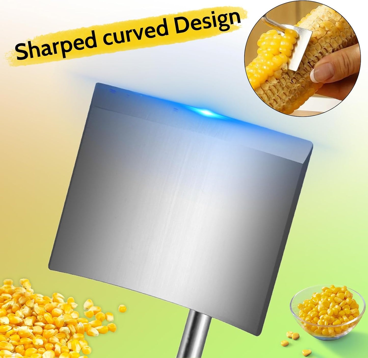 Stainless Steel Corn Peeler & Stripper - Long Handle, 2 Pcs - Home & Outdoor Dining