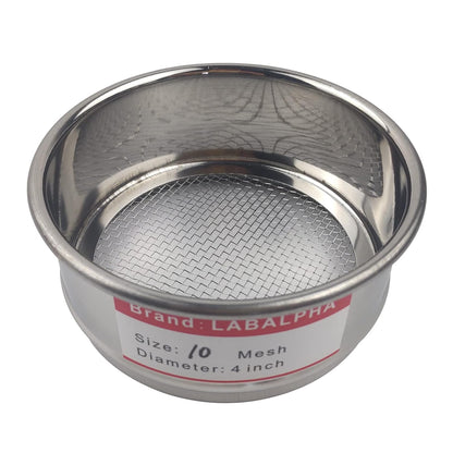 LABALPHA 70 Mesh Lab Sieves, Test Sieve #70 Mesh, 4'' Diameter, 304 Stainless Steel Wire Cloth (0.22mm)