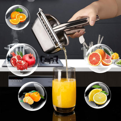 Large Lemon Squeezer, 304 Stainless Steel Citrus Juicer, Heavy duty Manual Juicer For Citrus, Orange, lemon and Other Fruit