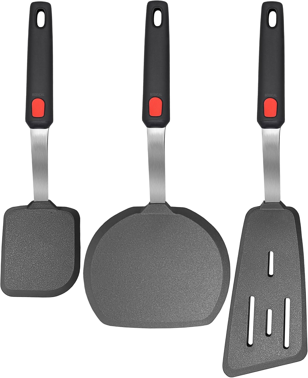 Mixed 5 Piece Silicone Spatula Set, 600F Heat-Resistant No-Melt Rubber Spatula Handle and Blade - Kitchen Cooking Utensils for Nonstick Cookware, Spatula Turner for Egg,Pancake,Burger- Dishwasher Safe