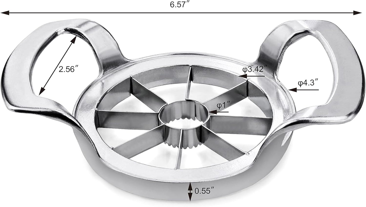 New Star Foodservice Heavy Duty Commercial Apple Corer and Divider, Silver, Powder Coating