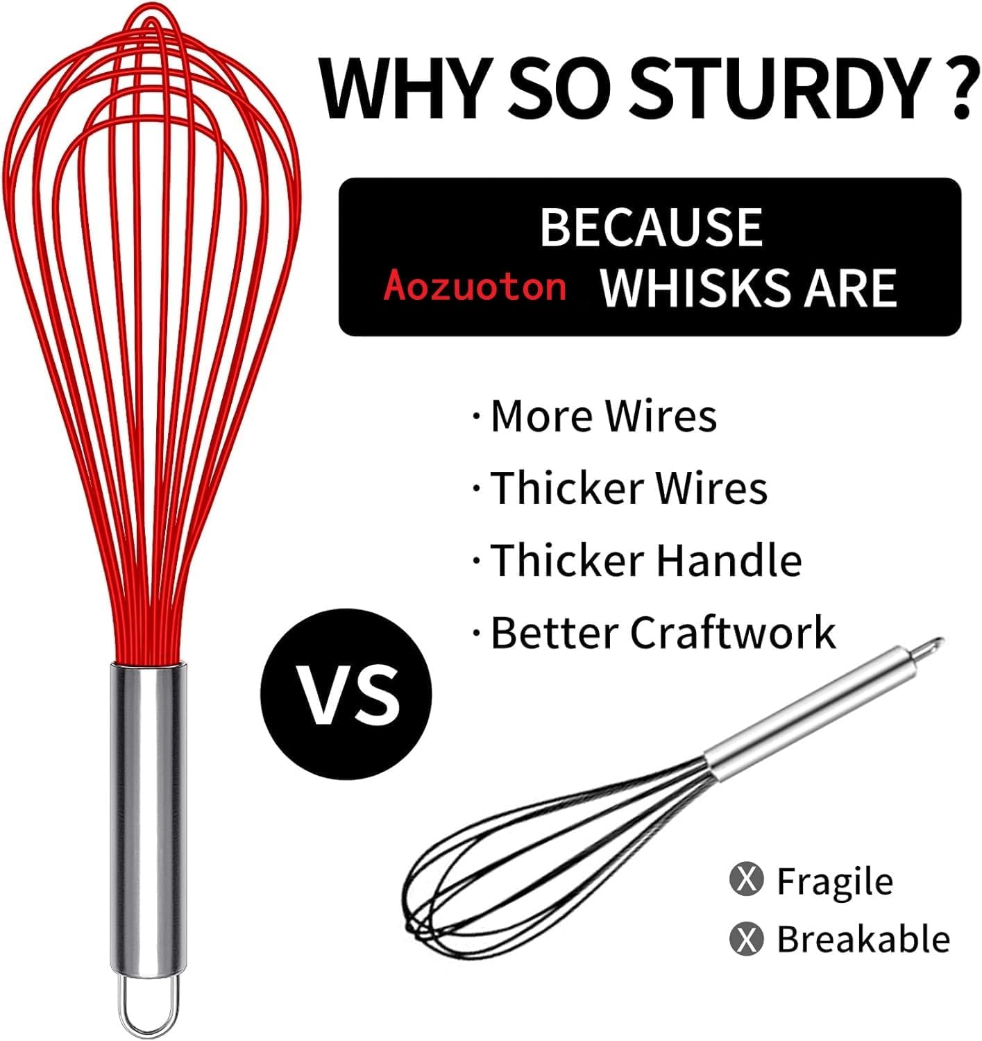 Danish Dough Whisk Stainless Steel Dough Hook Dutch Whisk for Sourdough Bread Dough Mixer Hand Wooden Handle Kitchen Whisking Mixing Tool Bread Making Tools and Supplies (3 Pack Black)