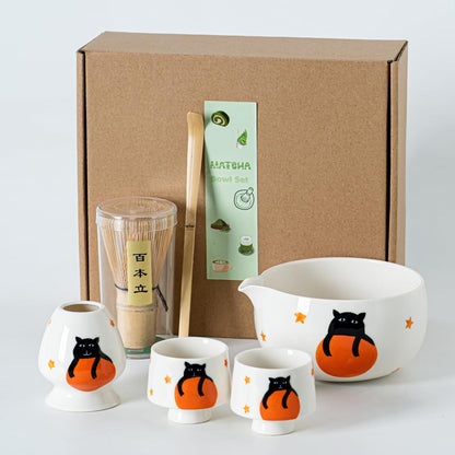 Matcha Whisk Set, Cute Strawberry Matcha Bowl Set with 2 Cups, Bamboo Whisk, Scoop & Holder, Matcha Kit Gift for Tea Lovers and Tea Ceremony, Birthday, Anniversary