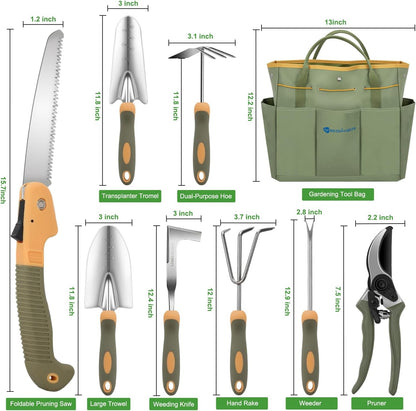 Yesker Pruning Shears Garden Shears 7.8" Professional Garden Scissors Sharp 65 Manganese Steel Blade Heavy Duty Clippers Hand Pruners for Cutting Fresh Flowers Branch Plant Trimming Gardening Tools