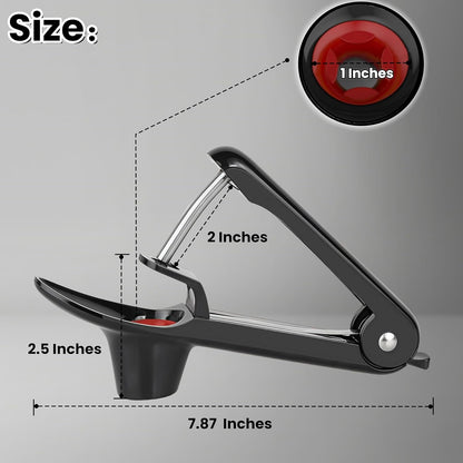 Cherry Pitter, Heavy-Duty Stainless Steel Cherry Olive Pitter Tool, Easy Press Cherry Pit Remover for Cherry Jam Pie, Effortless to Use & Clean