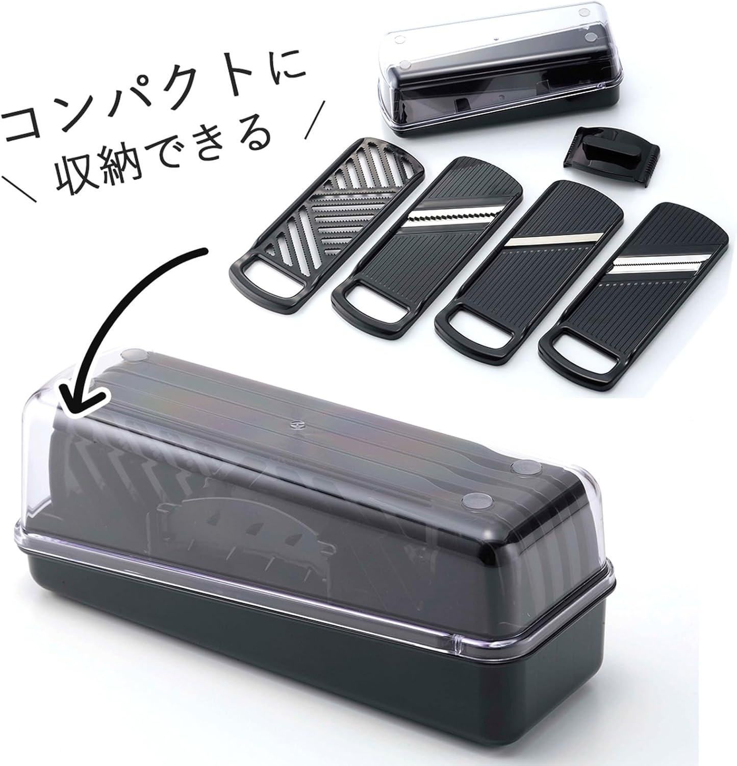 Shimomura Planning 38230 Shredded Peeler, 2-Way (Made in Japan), Dishwasher Safe, Double-Sided Use, Julienne 0.13 inch (3.4 mm), Cut Throws, 0.06 inch (1.6 mm), Uniform Cut, Sharp Sharp, Time-Short,