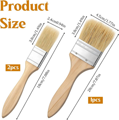 3 PCS Pastry Brush for Baking Basting Brush for Cooking Butter Brushes for Cooking BBQ Kitchen Baking Brushes Oil-Brush for Oil Sauce, Butter, Sauce