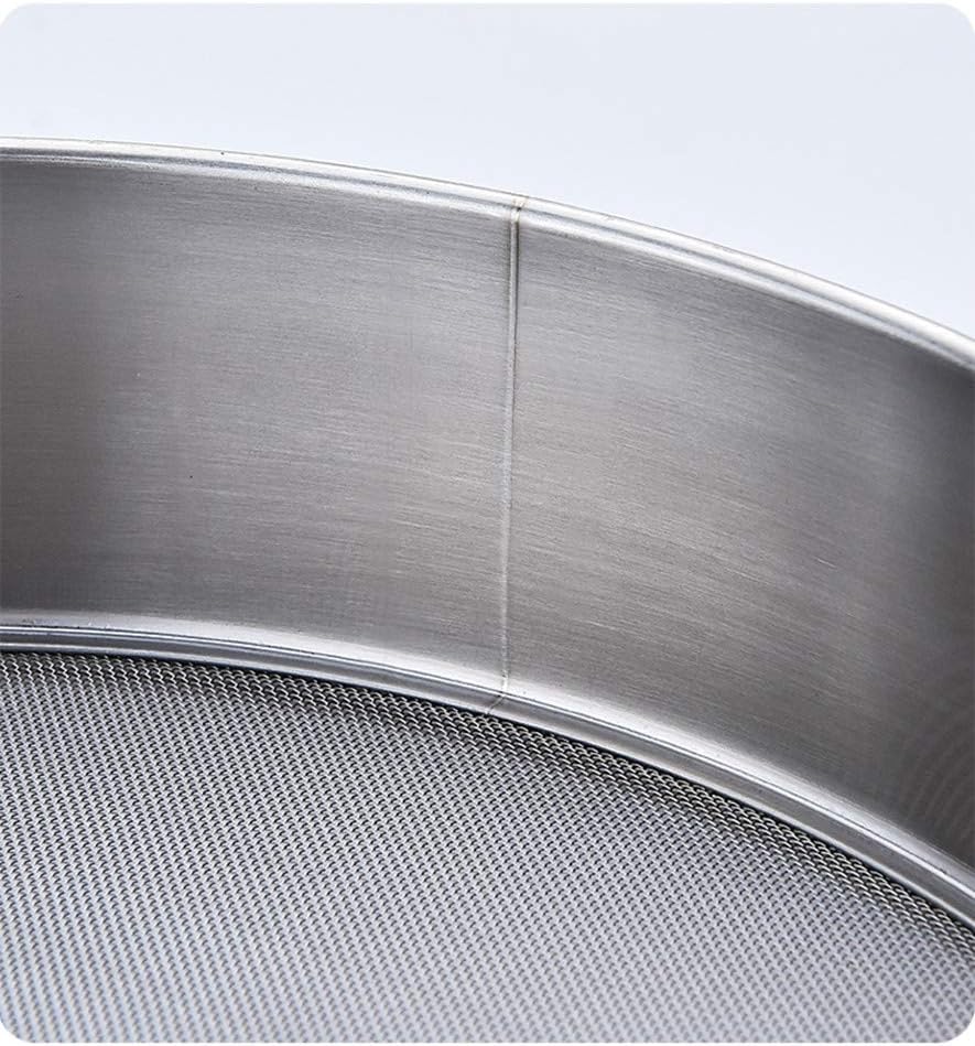 Flour Sifter Round Flour Sieve Strainer with 40 Mesh Premium Rustproof Stainless Steel Fine Mesh for Baking 7.87 inch x 1.97 inch
