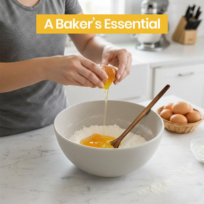 Eggssentials - Natural Wooden Dough Whisk for Sourdough Bread Baking – Danish Dough Whisk, Bread Whisk Mixing Tool for Dough & Batter – Sourdough Tools, Bread Making Supplies