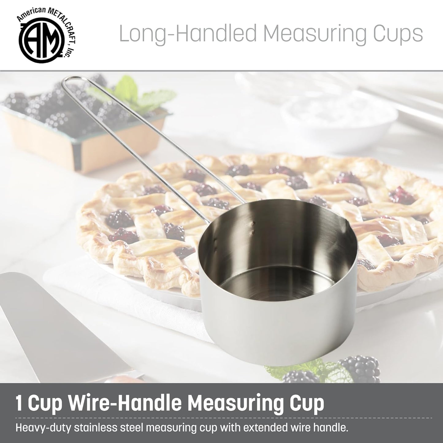 American METALCRAFT, Inc. American Metalcraft MCL125 Stainless Steel Measuring Cup, 1 1/4-Cup