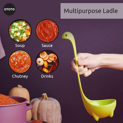 OTOTO The Original Nessie Ladle - Soup Ladle, Cute Gifts, Funny Kitchen Gadgets, Loch Ness design, Cooking Gifts for Mom - Cute and Practical Kitchen Utensils - Unique Gifts for Women