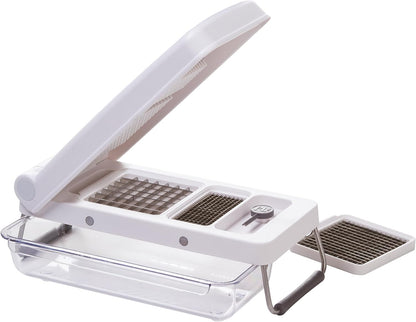 PL8 Professional Chopper, Black - Multi-Functional Vegetable Chopper, Dicer, and Mincer with Sturdy Stainless Steel Frame, Perfect for Onions, Tomatoes, and More