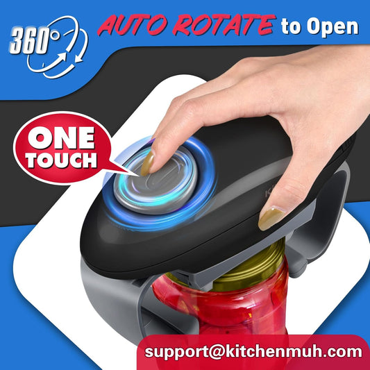 Higher Torque Electric Jar Opener for Seniors with Arthritis Fit Almost Jars Size, Strong Tough Automatic Jar Opener for Weak Hands, Hands Free Battery Operated Bottle Opener for Arthritic Hands White
