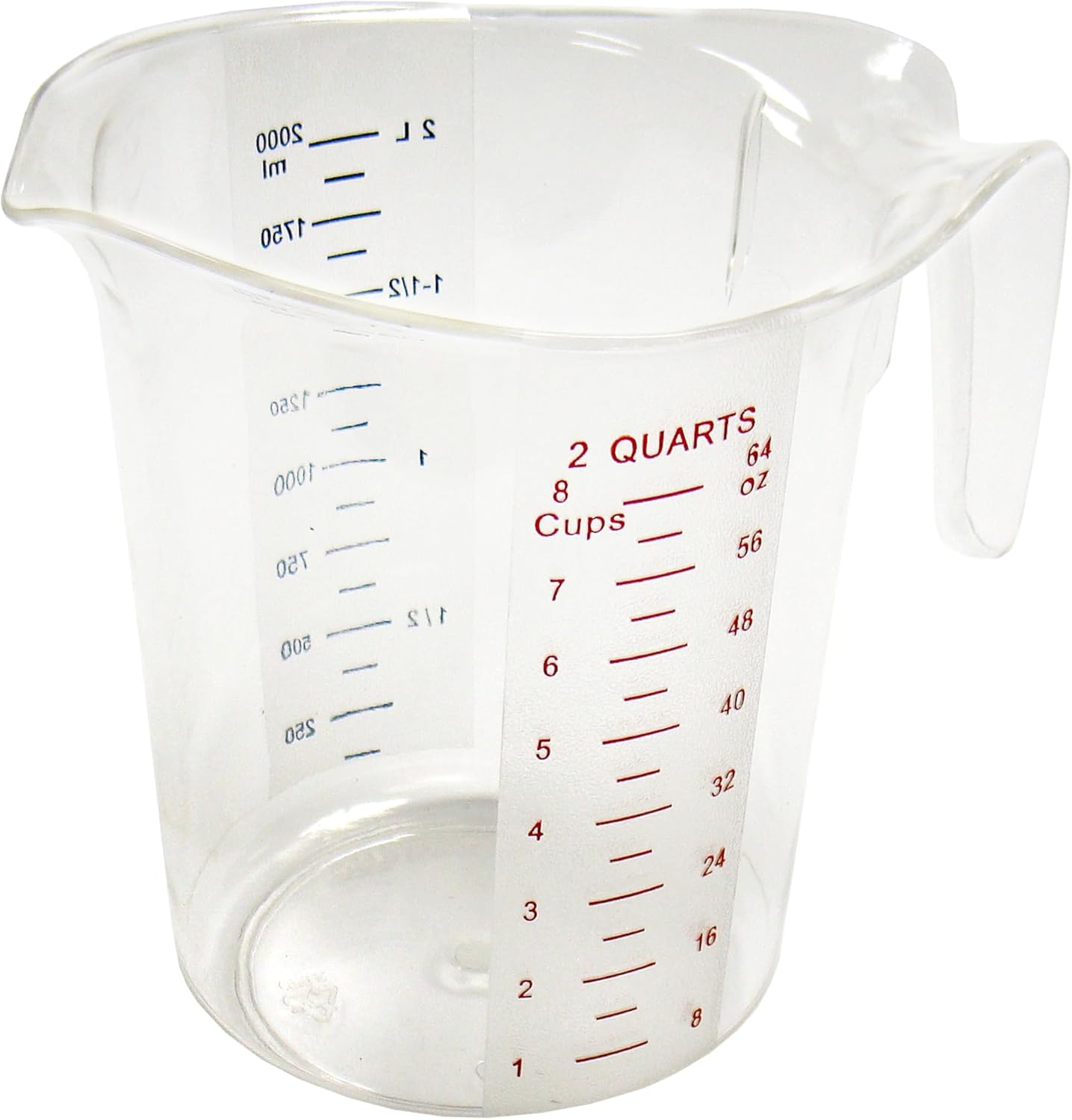 Winco FBA_ Measuring Cup, Polycarbonate, 1-Quart, Clear