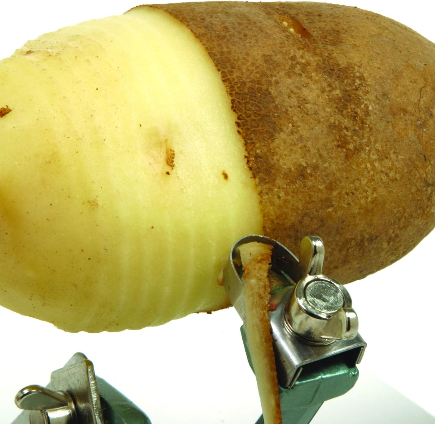 Norpro Apple Master-Apple, Potato, Parer, Slicer & Corer with Vacuum Base, Red frame