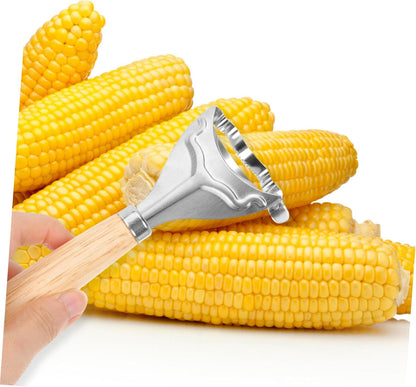 Mikinona 2pcs Corn Peeler Tool Corn Cob Stripper for Thresher Restaurant Stripping Tool