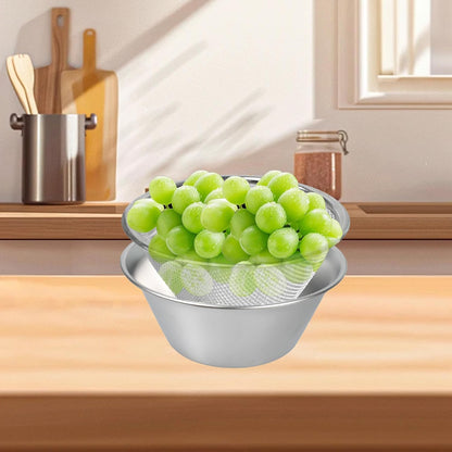 1 Pack Berry Baskets, Mini Strainer Stainless Steel Can Colander, Small Container for Berries/Strawberry/Grape/Cherry