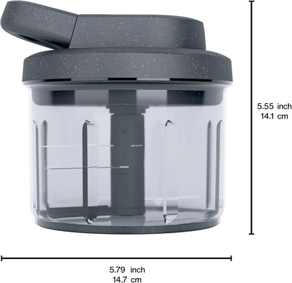 Zyliss Easy Pull Food Chopper and Manual Food Processor - Hand-Held Slicer & Dicer for Fruits & Vegetables - Easy Pull Manual Food Chopper - Cooking Gadgets & Kitchen Essentials - Easy Pull 3.0