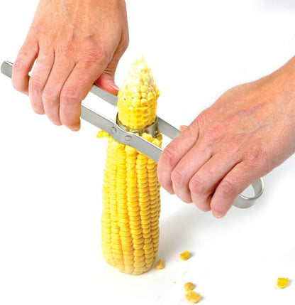 Norpro Stainless Steel Deluxe Corn Cutter, 11â€ /28 cm, Silver