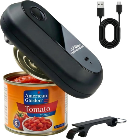 Electric Can Opener for Seniors with Arthritis, USB Rechargeable Can Opener, One-Touch Automatic Hands Free Kitchen Gadgets Gifts for Women