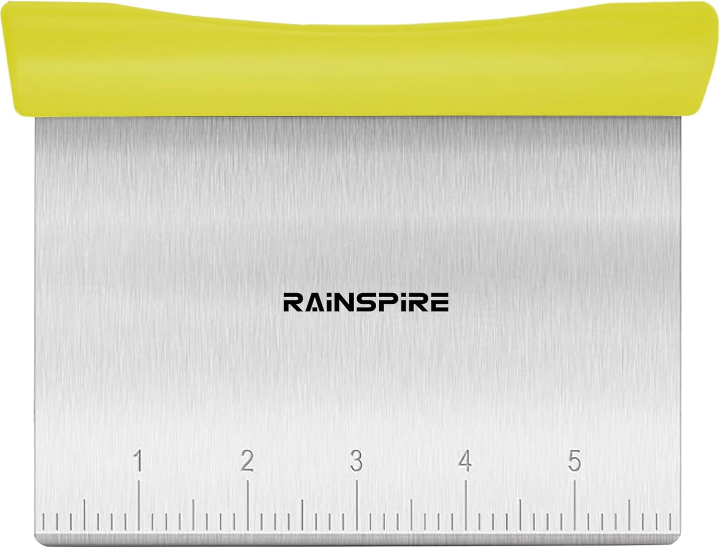 Upgraded 304 Stainless Steel Multi-Purpose Bench Scraper with Measurement Marks, Dishwasher Safe, Dough Cutter for Pizza, Bread and Cookie Dough Vegetable Chopper, Baking Supplies, Mint Green