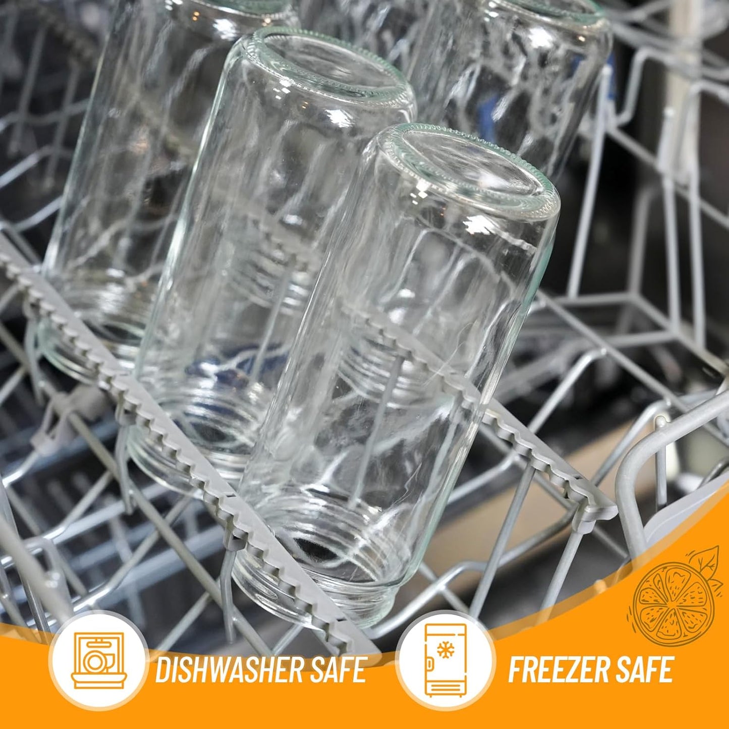 Zukro 12 oz Glass Juice Bottles with Lids & Straw, Airtight & Leak proof, Reusable Clear Small Bottle With Stainless Steel Cap for Juicing, Water, Smoothie & Milk, Dishwasher Safe & BPA Free, 12 Pack