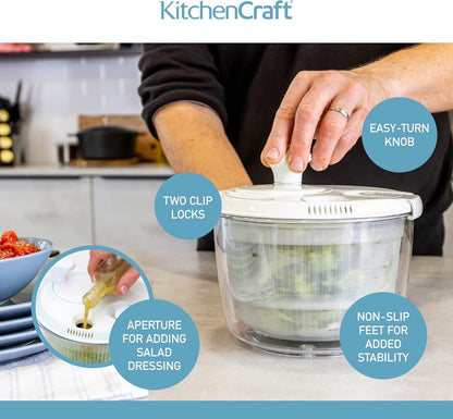 Mulandd Mini Salad Spinner / Dresser, 19 cm (7.5")