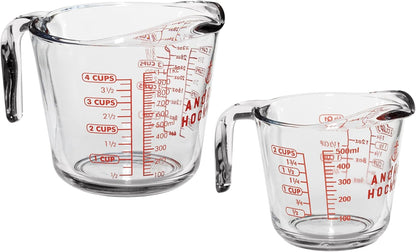 Anchor Hocking Triple Pour Glass Measuring Cup, 8 Oz Measuring Glass
