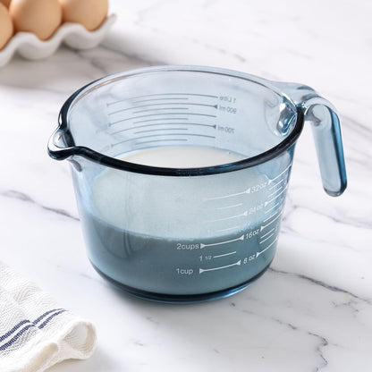 COOK WITH COLOR Glass Measuring Cups - Ideal for Cooking and Baking, Green