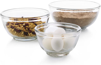 Libbey Small Glass Prep Bowls with Lids, Set of 8, 6.25 oz Small Bowls- Ideal for Leftovers, Meal Prep & Dips, Durable & Dishwasher Safe
