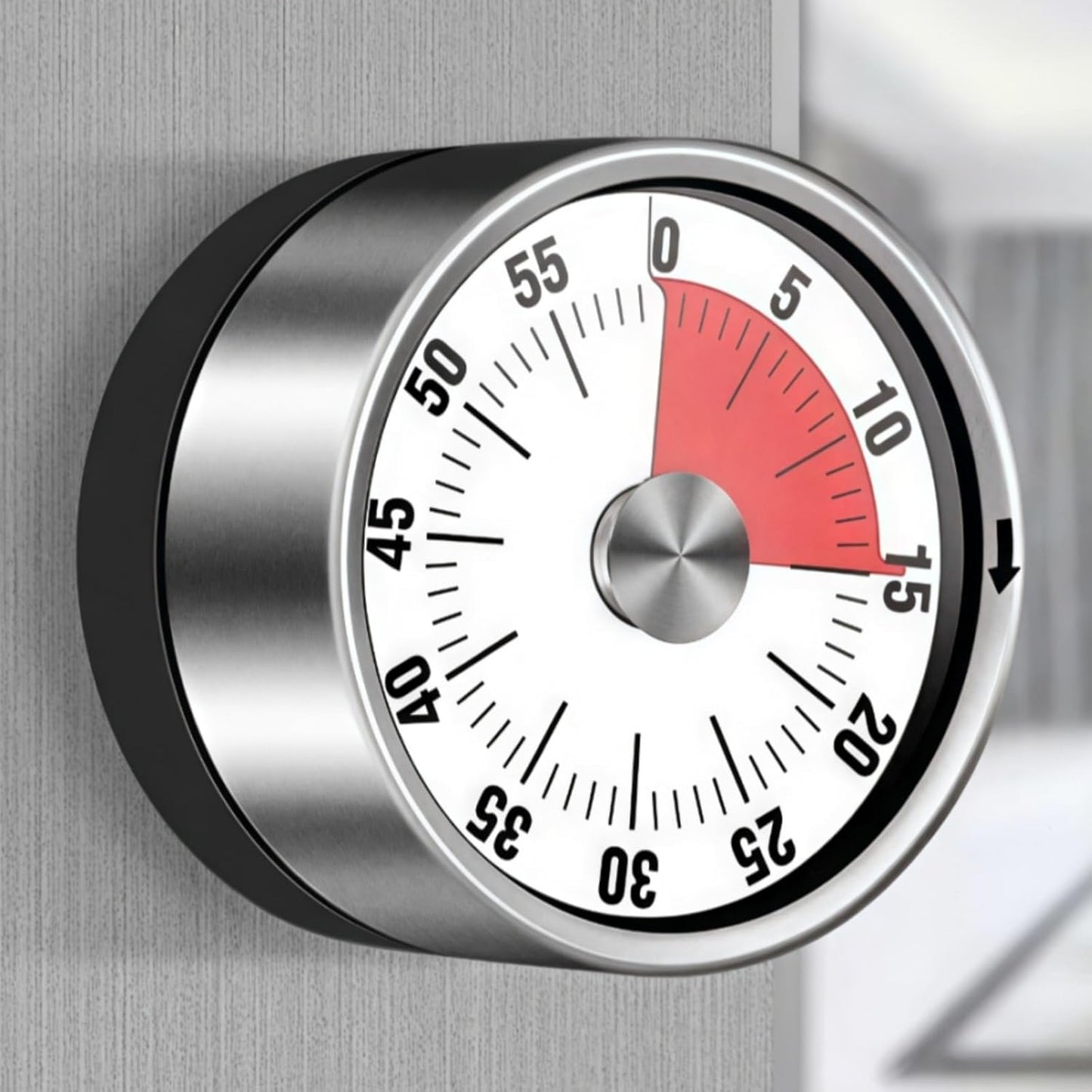 Kitchen timers for Cooking,Visual Mechanical Timer, from 0 to 60 Minutes,No Batteries Required -Exquisite Stainless Steel Body,for Kitchen,Countdown Timer for Exercise, Study.