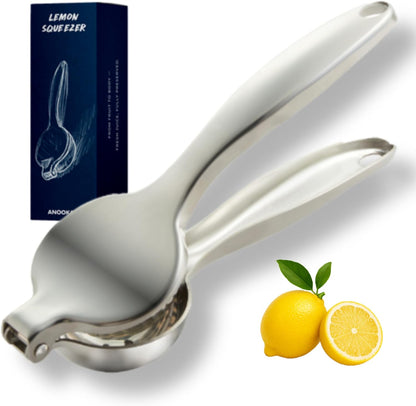 Lemon Squeezer – 304 Stainless Steel Citrus Juicer, Heavy Duty Manual Hand Press for Lime & Lemon, Perfect for Kitchen & Bar, Dishwasher Safe