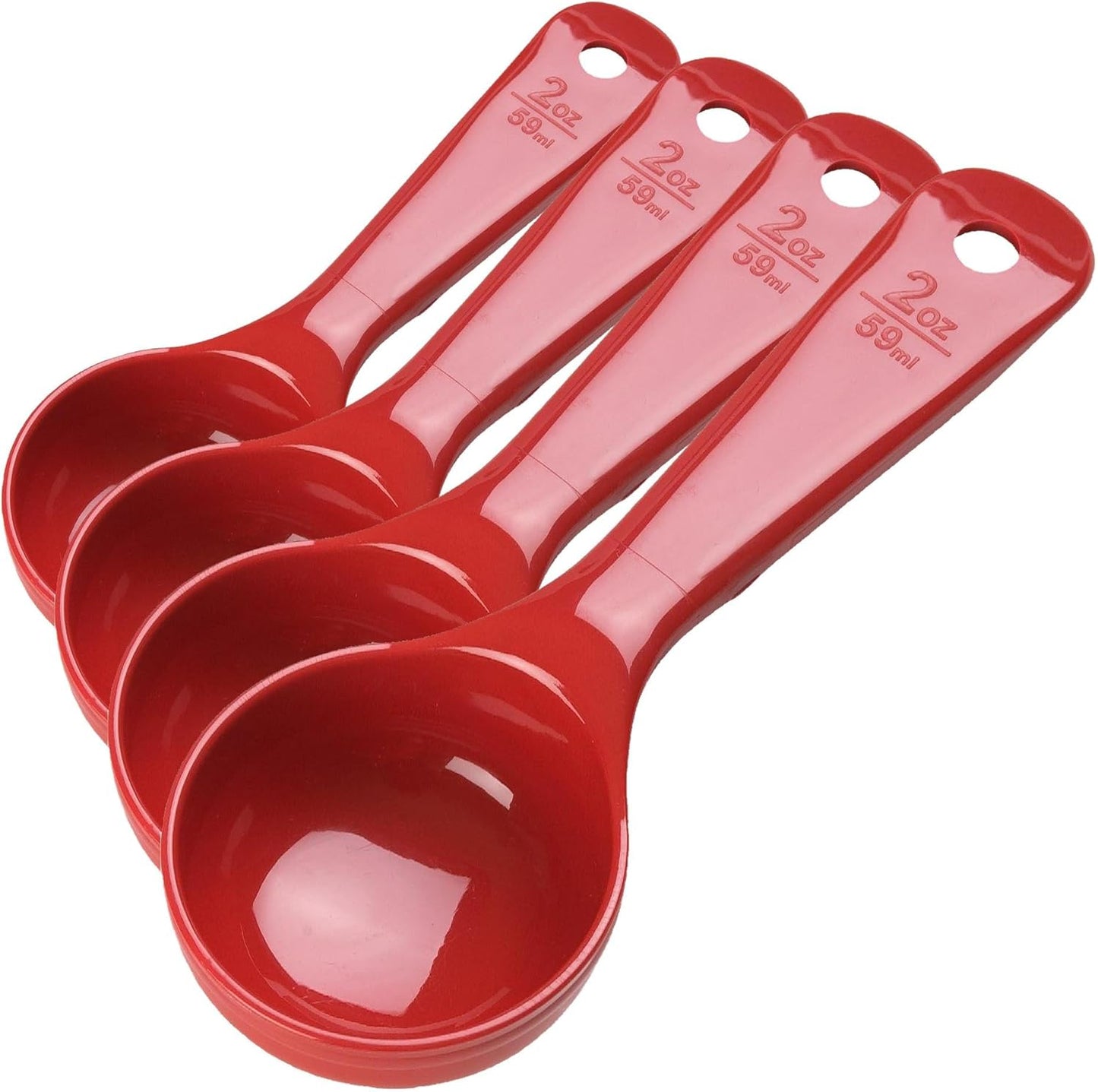 Carlisle FoodService Products 492104 Measure Miser Solid Measuring Spoon with Short Handle, 1 Ounce, Yellow