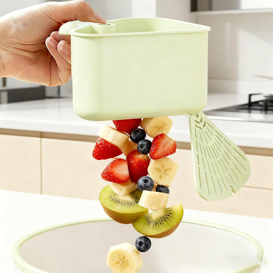 Corner Sink Strainer,Sink Strainer Basket,2026 New Upgraded Suction Cup Press Sink Drainer Basket,Food Drainer for Sink,Practical Corner Kitchen Sink,Sink Ccorner Strainer Helper(Yellow)