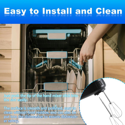 2pcs Hand Mixer Beaters Attachments Compatible with BLACK & DECKER, Universal Stainless Steel Electric Hand Mixer Whisk Replacement for Cooking and Baking