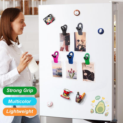 Jetmore 12 Pack Chip Clips Bag Clips, Magnetic Bag Clip for Food Storage Heavy Duty, Plastic Food Clip for Chips, Snack, Kitchen, Refrigerator, Garden, Sewing, Fabric, Clothes Pins